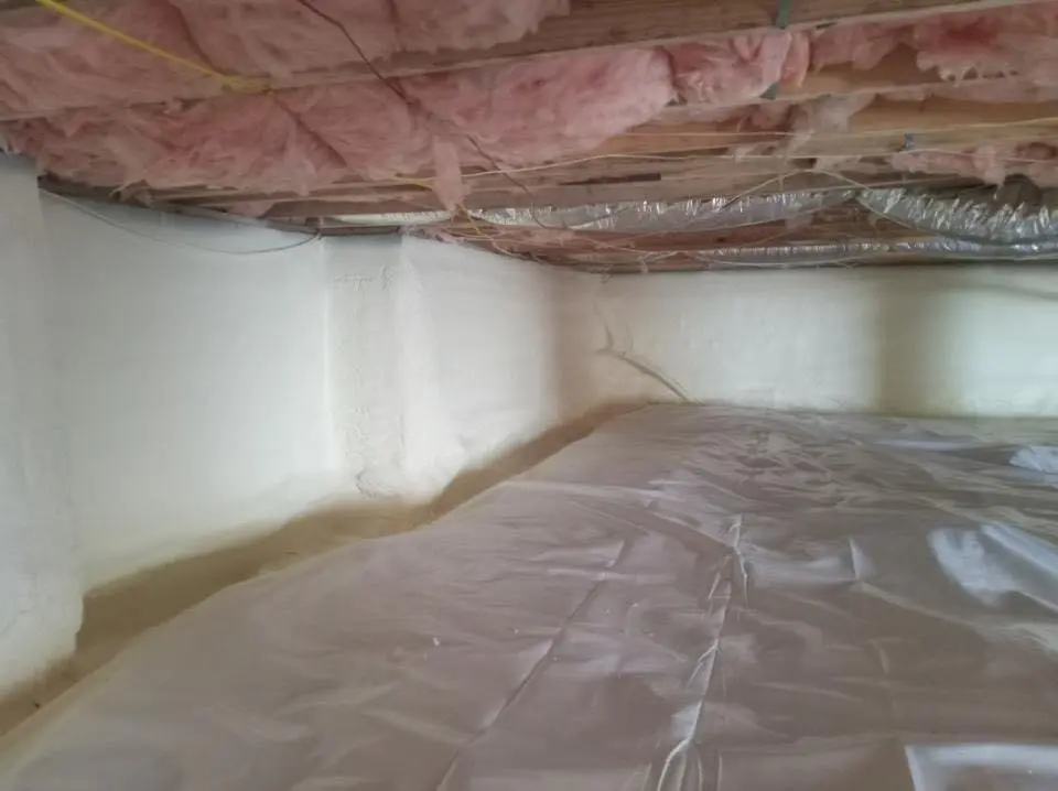 Crawl space encapsulation with closed-cell spray foam for Roof Maintenance in Hillview
