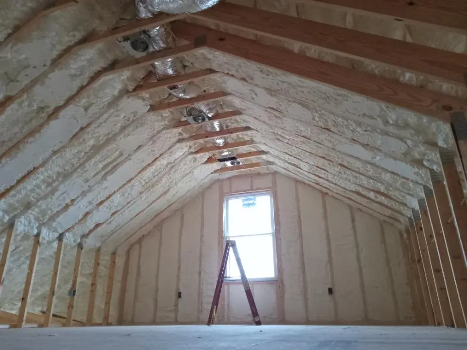 Spray foam roofing application for Crawl Space Insulation project in Hillview